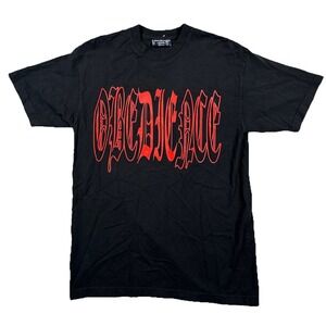 Menace Men's Medium Obedience T-Shirt Black Los Angeles Streetwear
